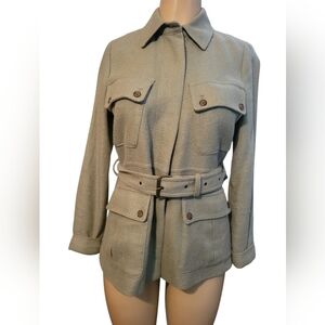Lauren Ralph Lauren Double Breasted Peacoat Green Lable Small 6P Classic Demure